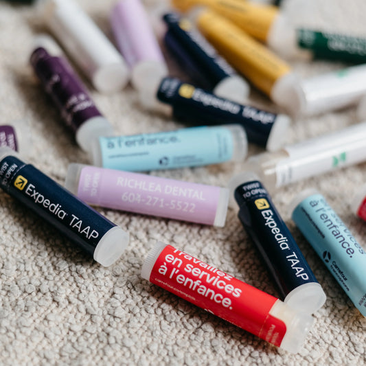 Handcrafted Lip Balm with Logo