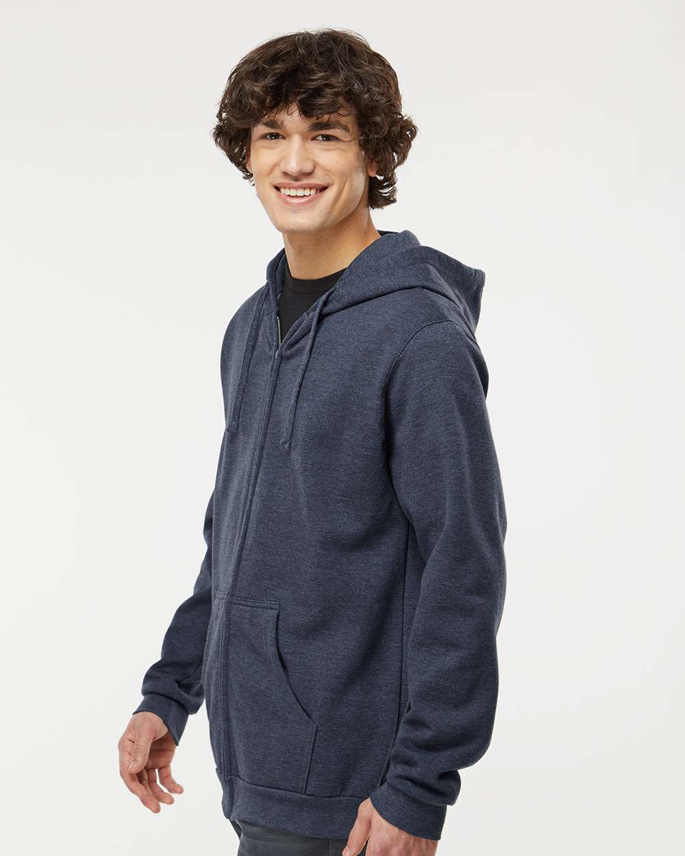 Unisex Zipper Fleece Hoodie