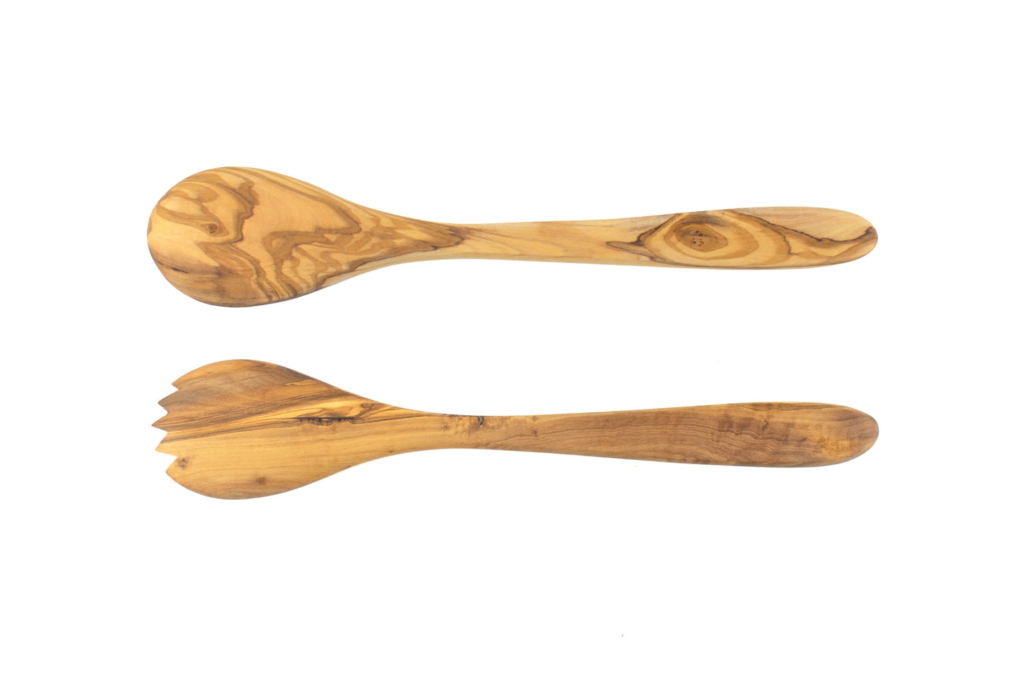 Olive Wood Salad Serving Set