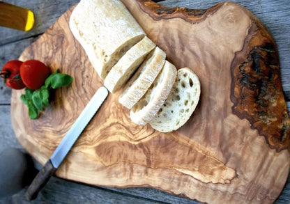 Olive Wood Rustic Cheese Board, Cutting Board