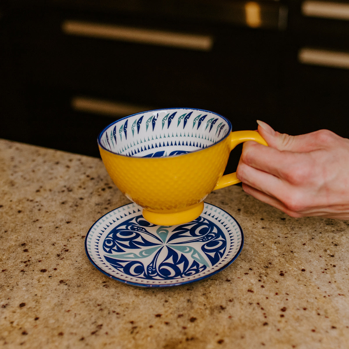 Indigenous Art Porcelain Art Mug