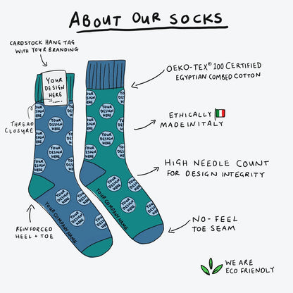 Unisex Ethically Made Custom Socks