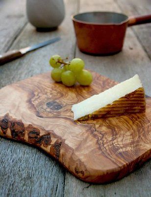 Olive Wood Rustic Cheese Board, Cutting Board