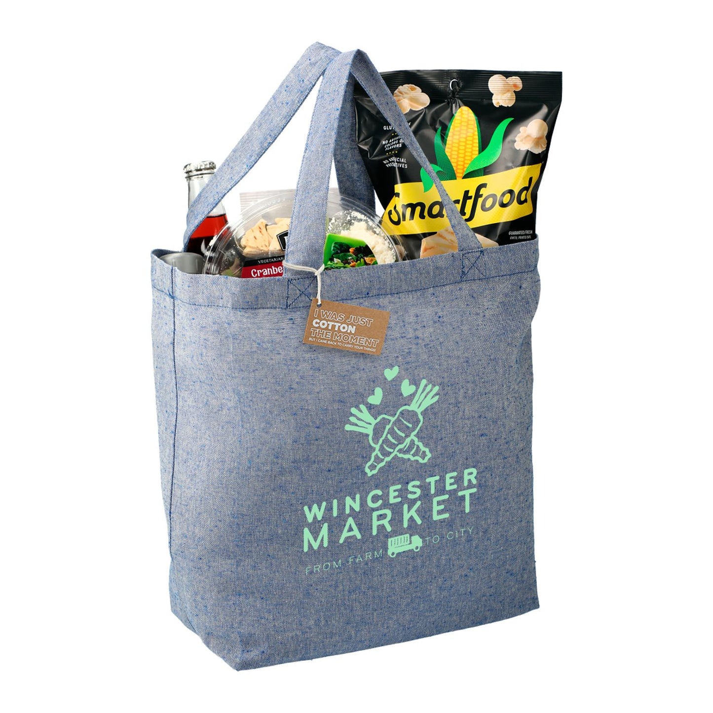 Recycled 5oz Cotton Twill Grocery Tote