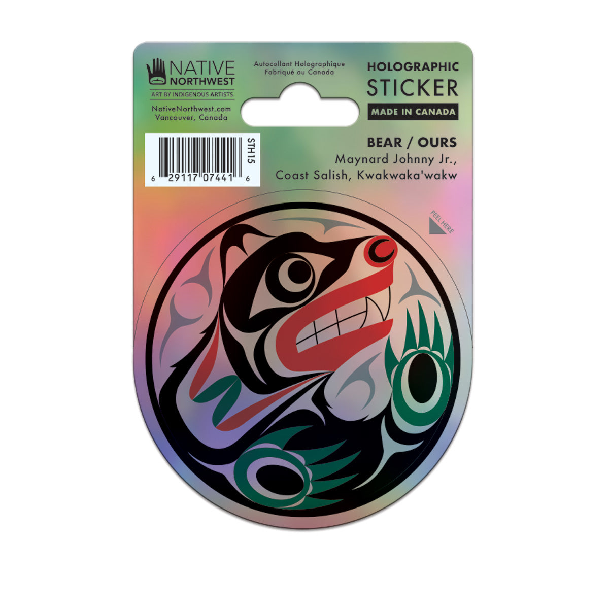 Indigenous Art Holographic sticker
