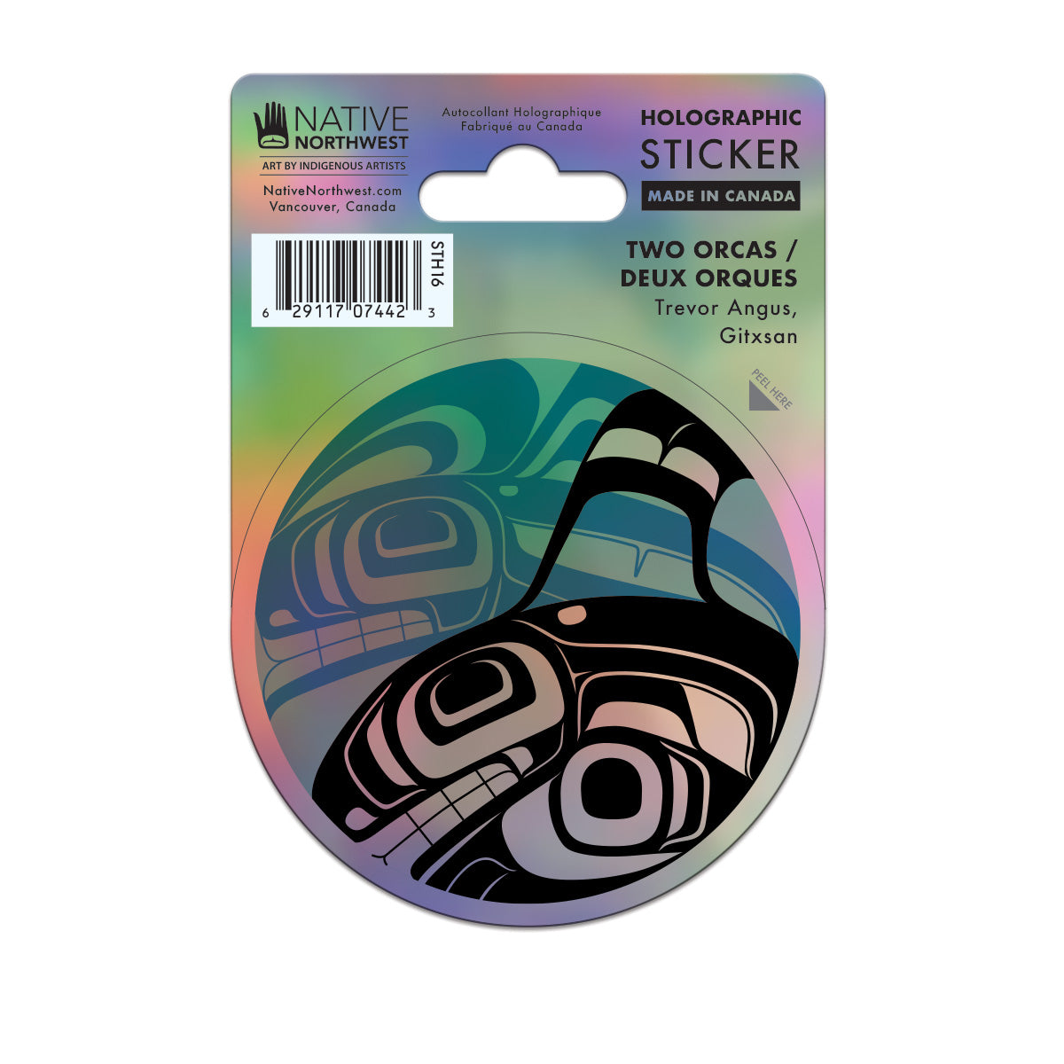 Indigenous Art Holographic sticker
