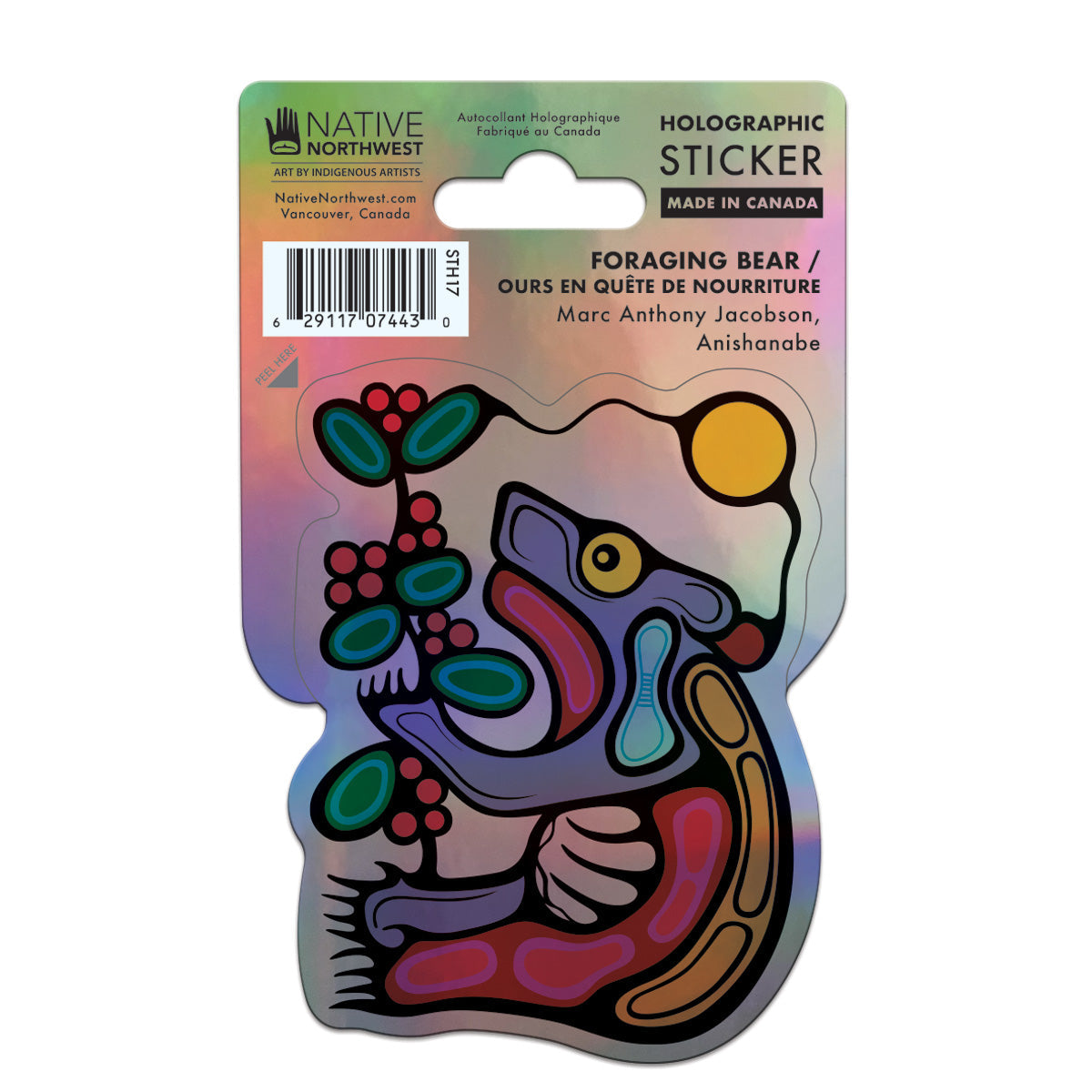 Indigenous Art Holographic sticker