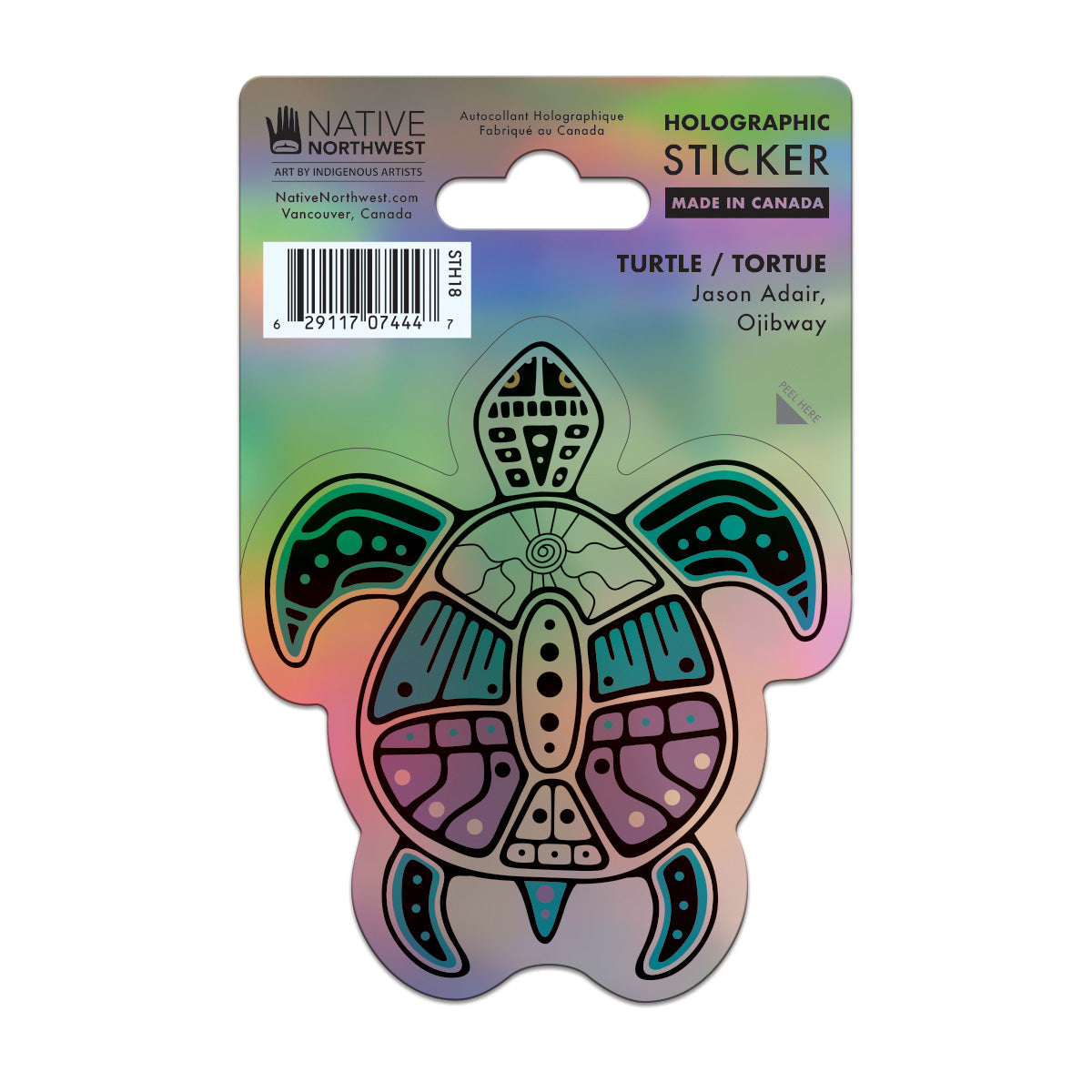 Indigenous Art Holographic sticker