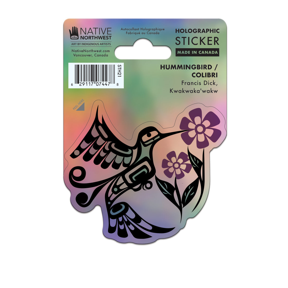 Indigenous Art Holographic sticker