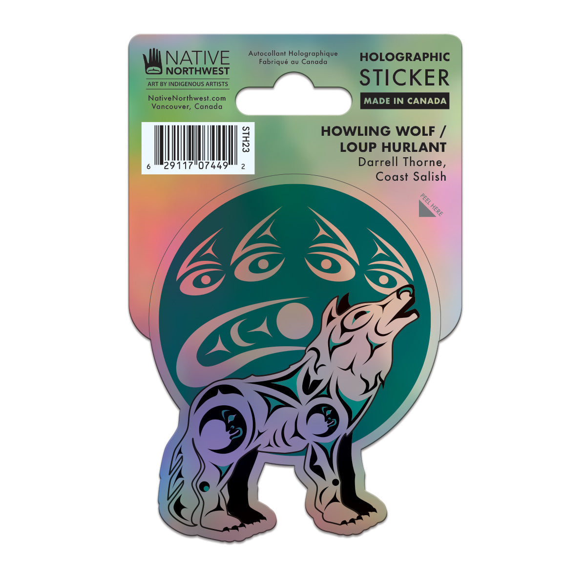 Indigenous Art Holographic sticker
