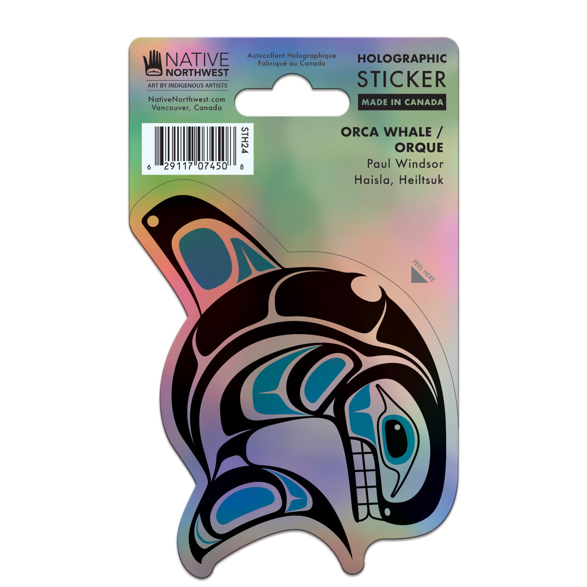 Indigenous Art Holographic sticker