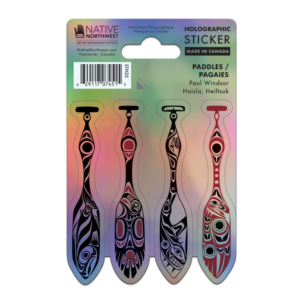Indigenous Art Holographic sticker