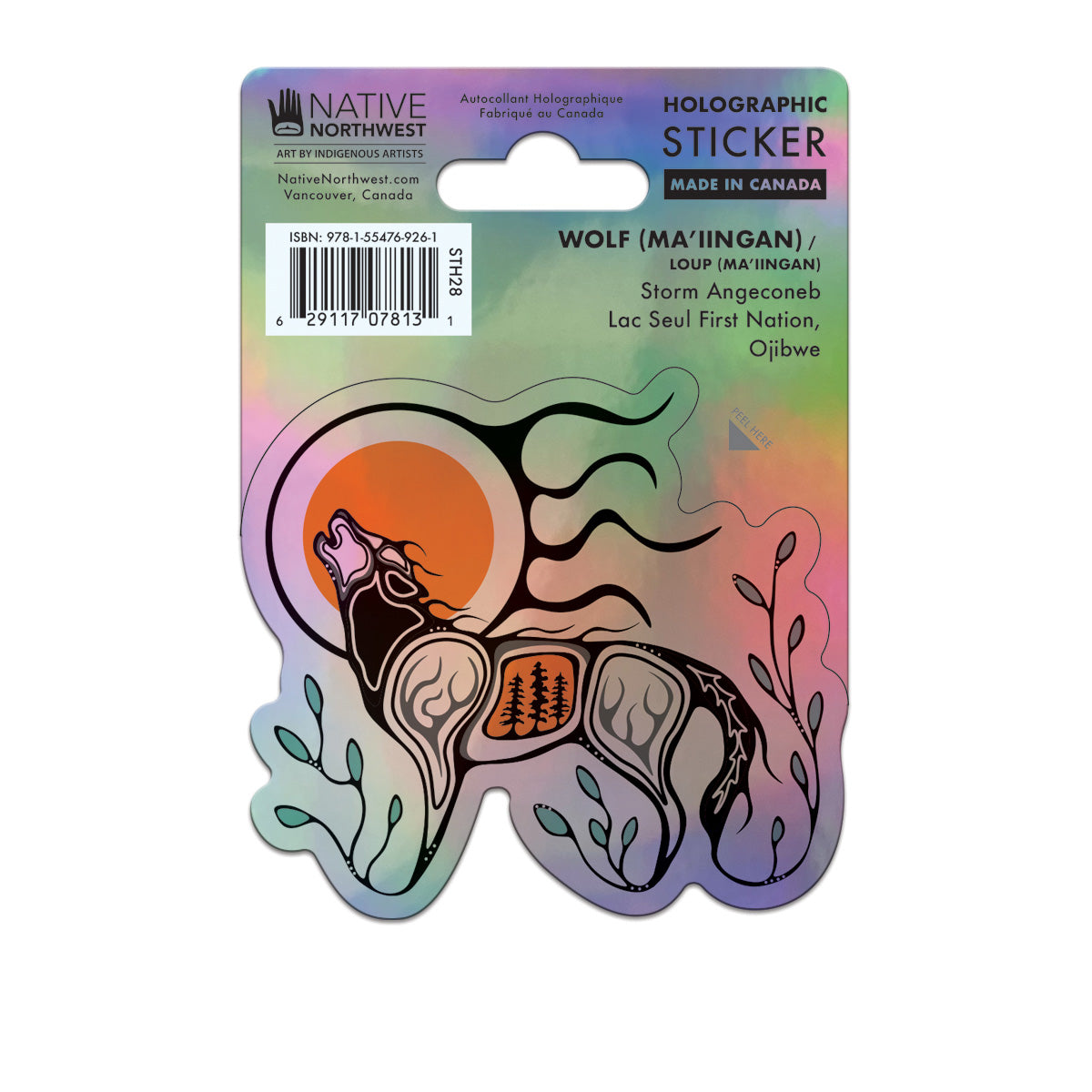 Indigenous Art Holographic sticker
