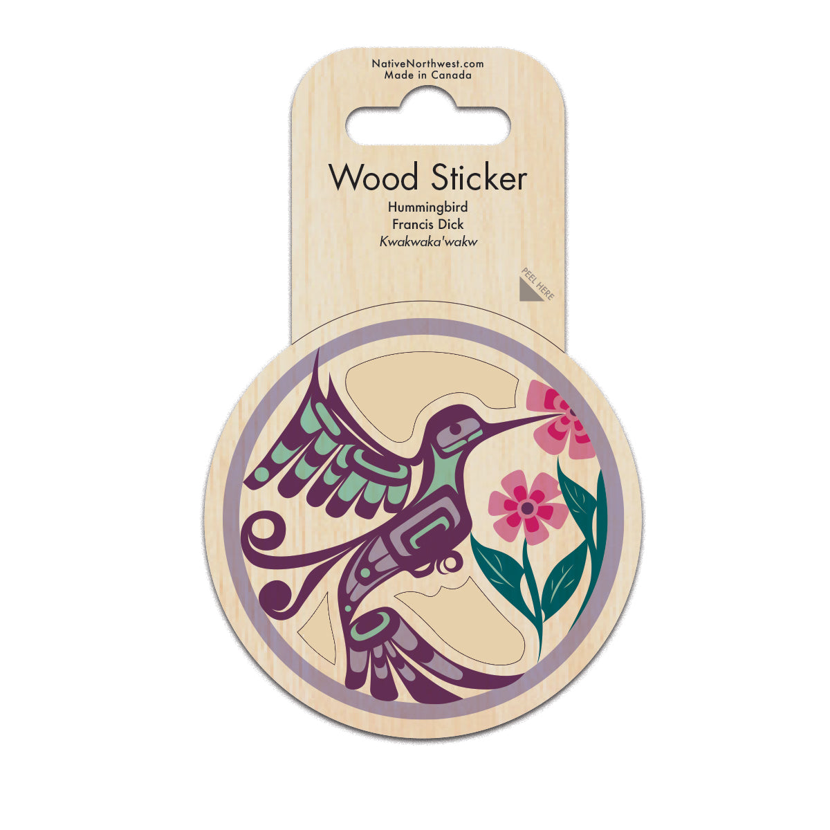 Indigenous Art Wood Sticker