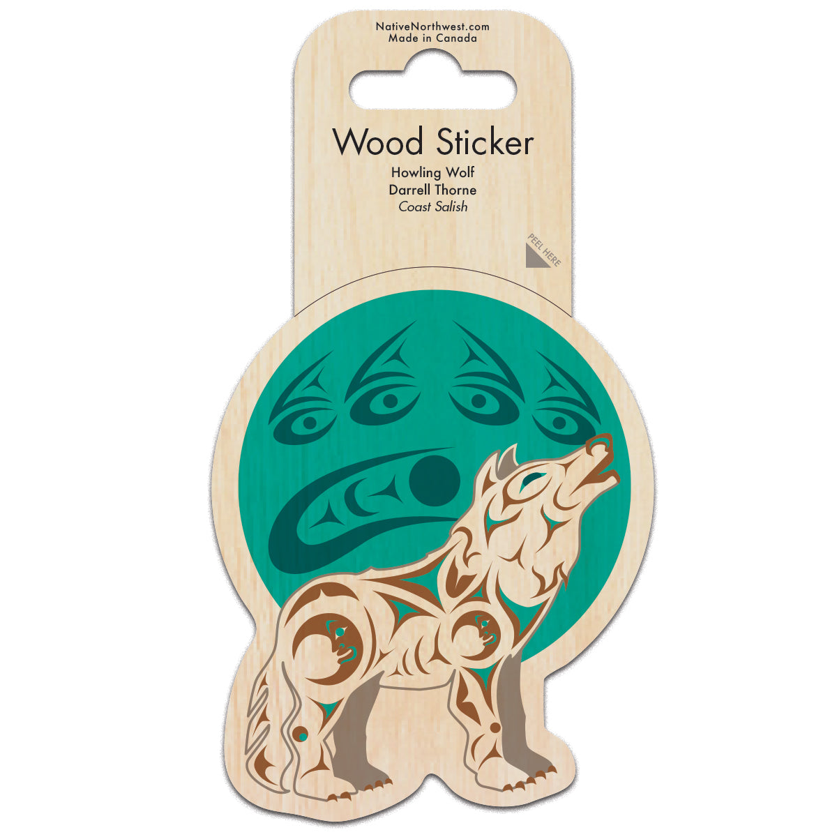 Indigenous Art Wood Sticker