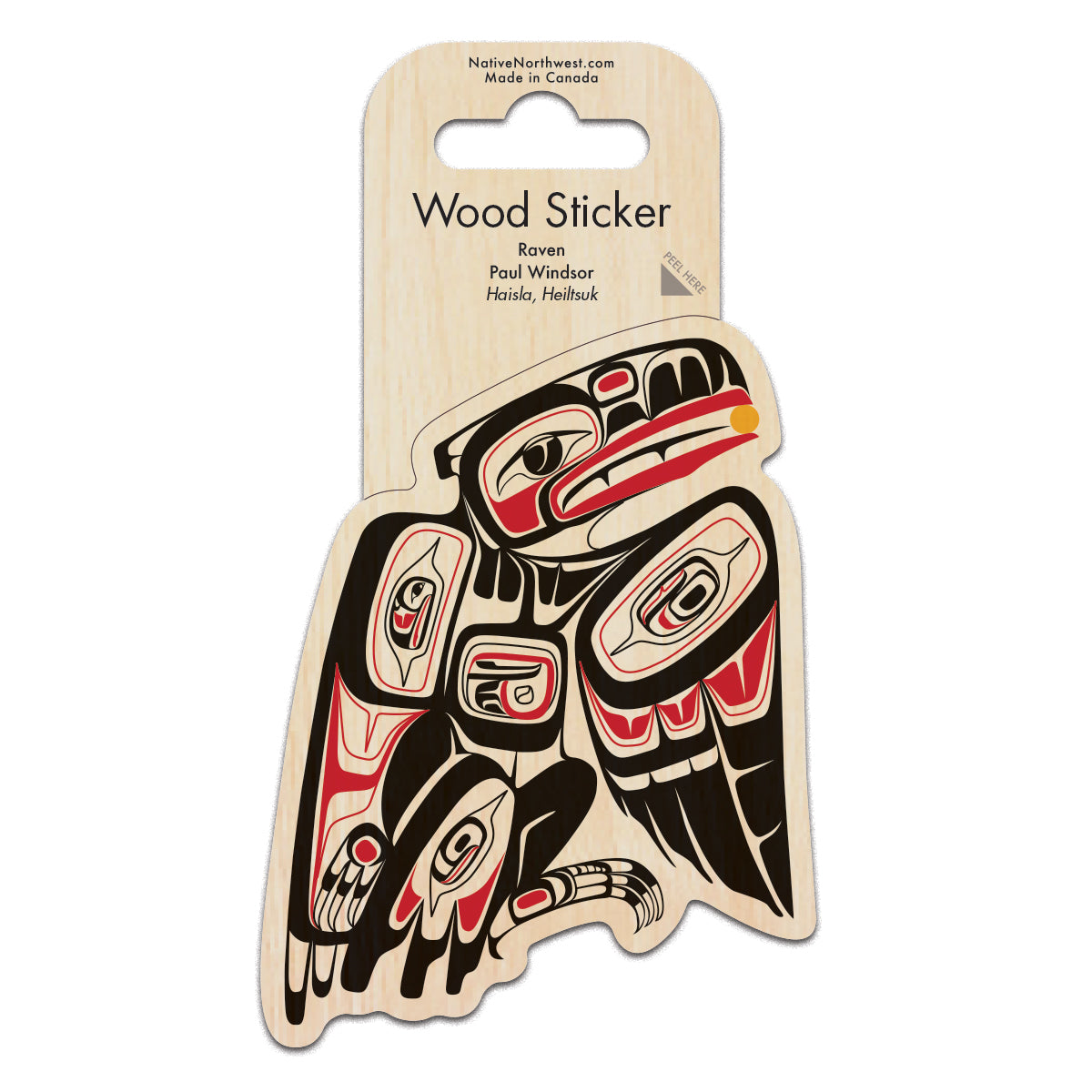 Indigenous Art Wood Sticker