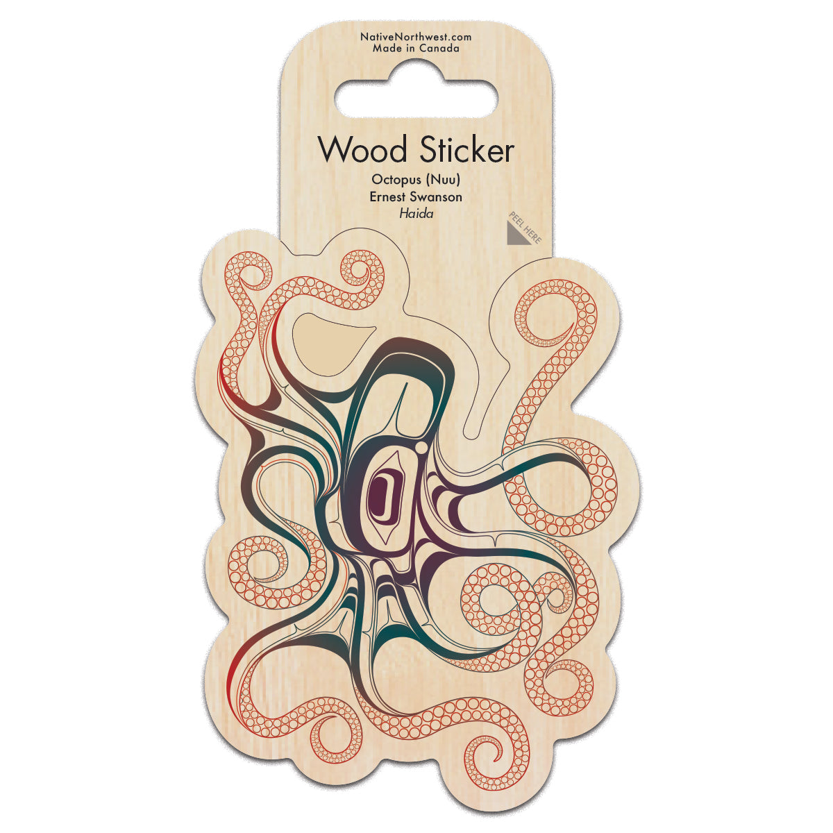 Indigenous Art Wood Sticker