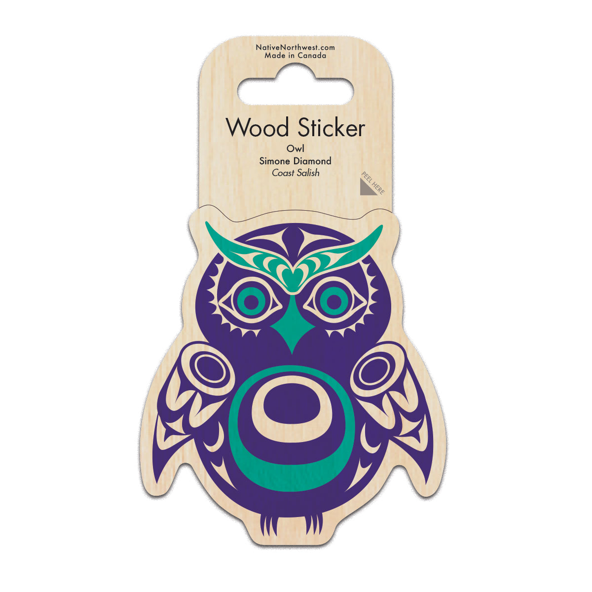 Indigenous Art Wood Sticker