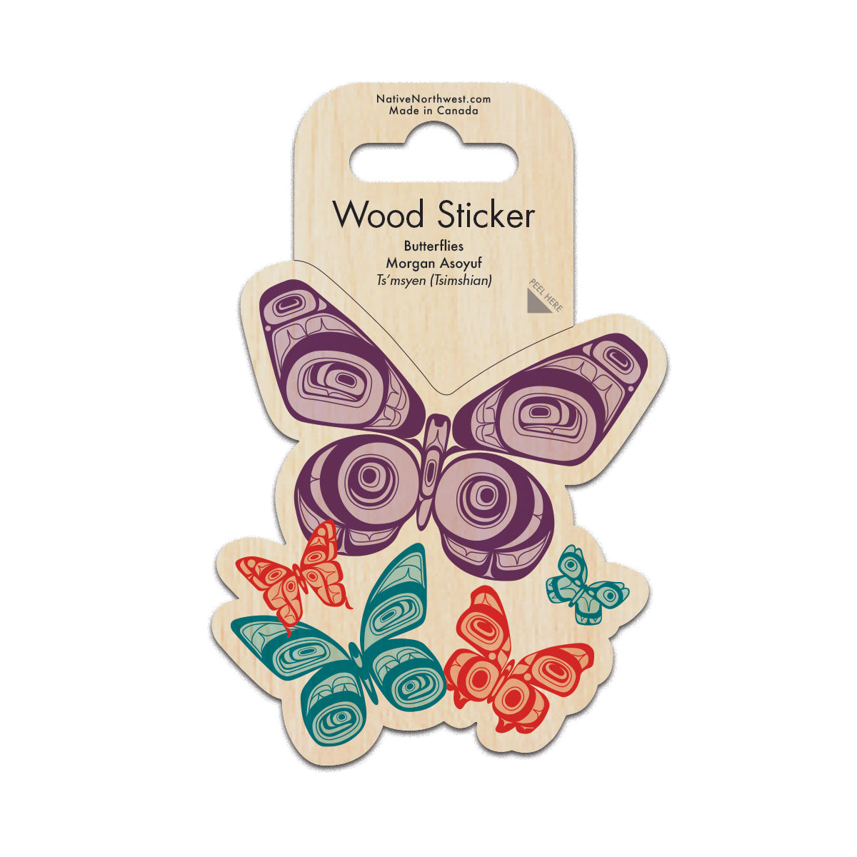 Indigenous Art Wood Sticker
