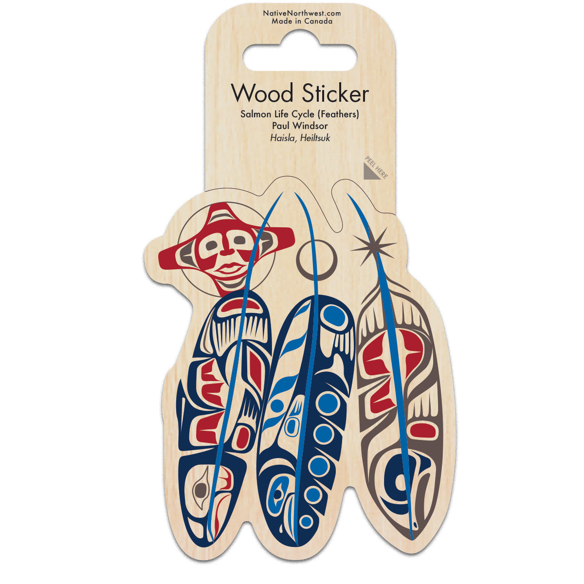 Indigenous Art Wood Sticker