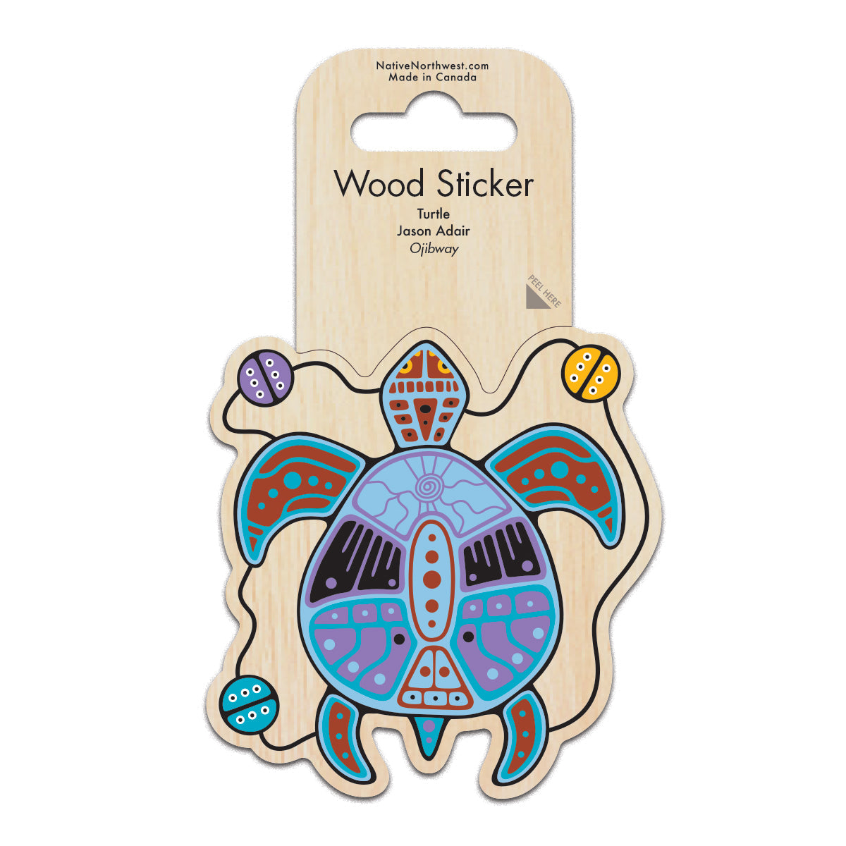 Indigenous Art Wood Sticker