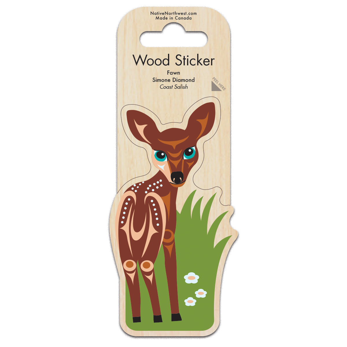 Indigenous Art Wood Sticker