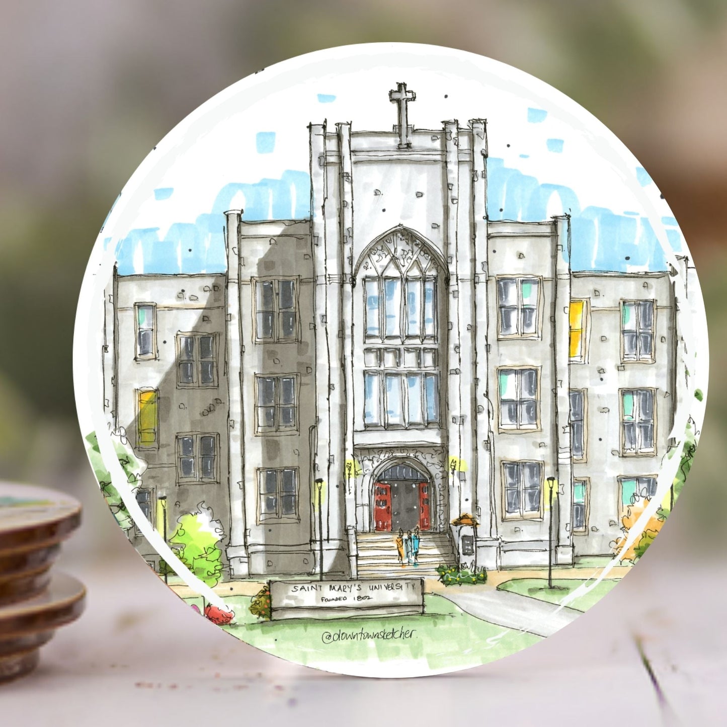 Artisan City Sketch Coasters - Nova Scotia