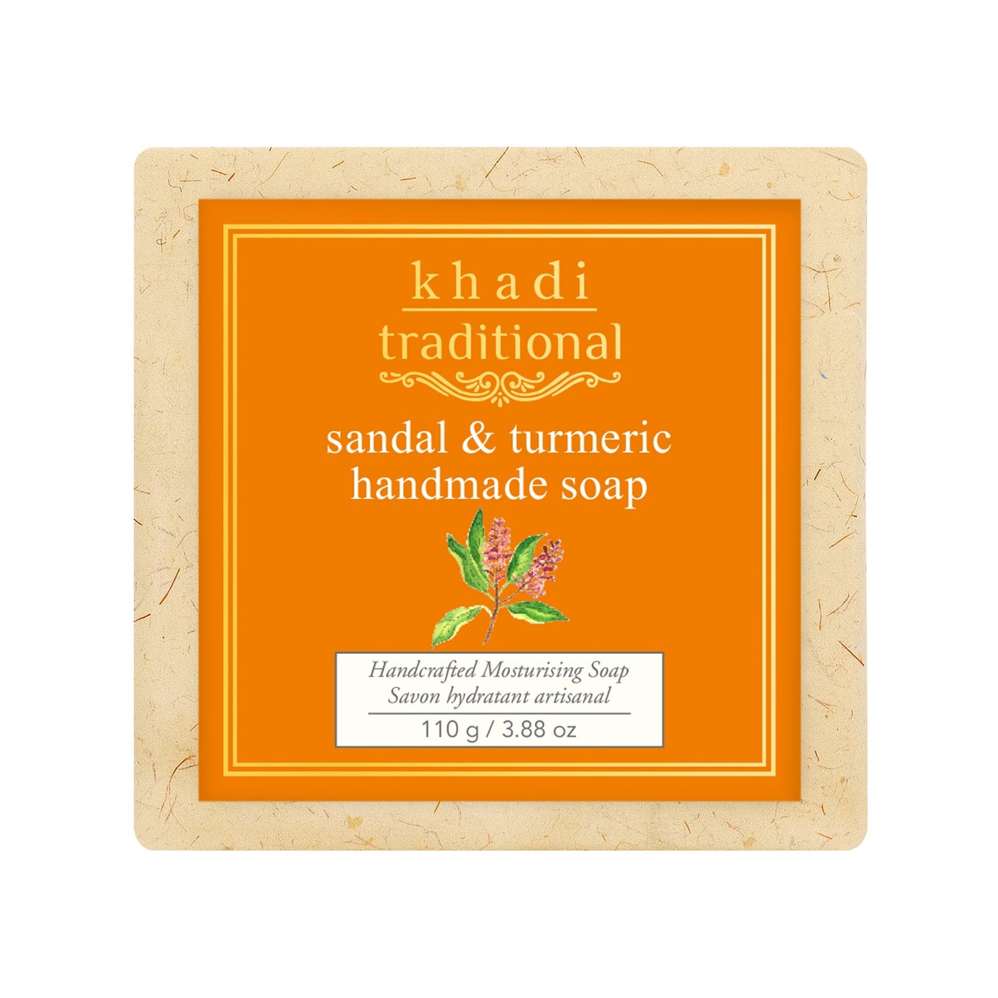 Khadi Traditional Sandal & Turmeric Handmade Soap