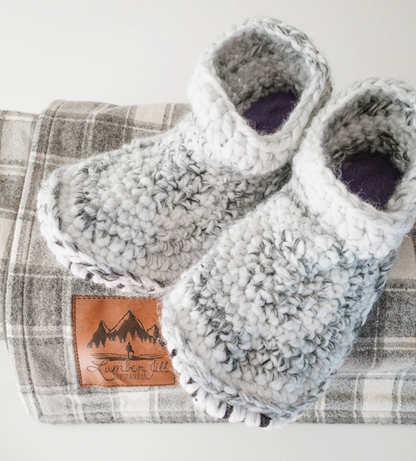 Adult Hand-made Wool Slippers - Ankle