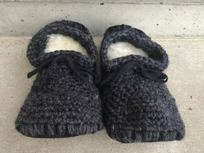 Adult Hand-made Wool Slippers - Ankle