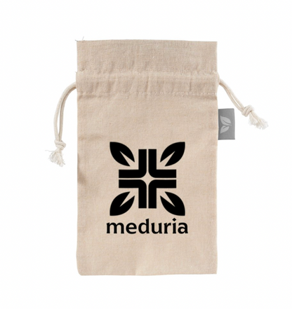 Branded Small Cotton Blend Drawstring Bag (5 X 7")