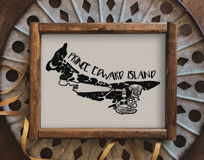 Canada / Province Black & White Art Prints (4 sizes)