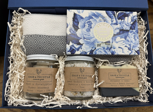 Blue Calm Bath Set