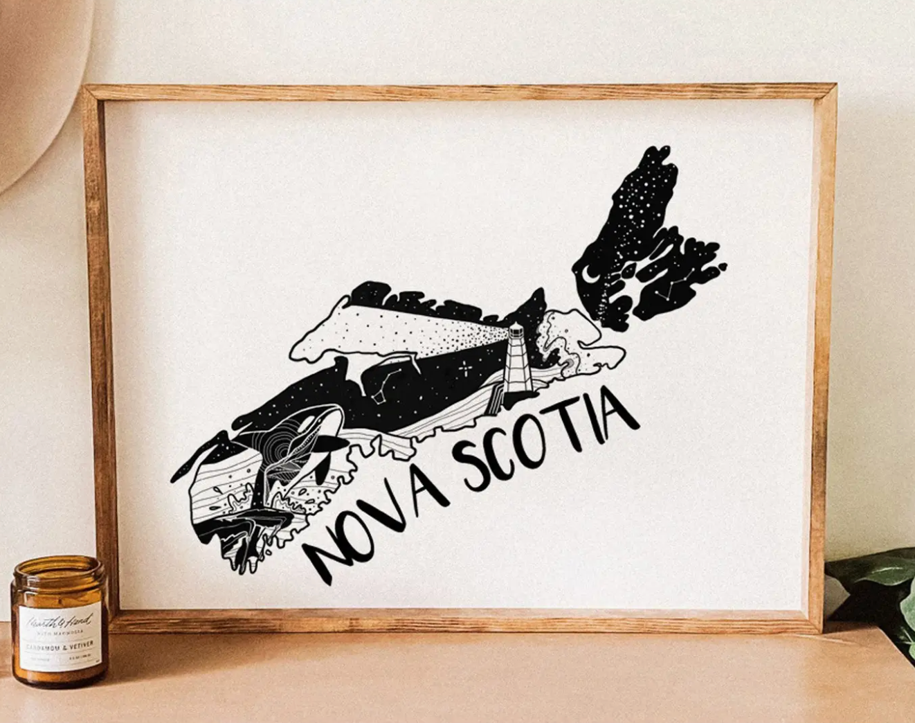 Canada / Province Black & White Art Prints (4 sizes)