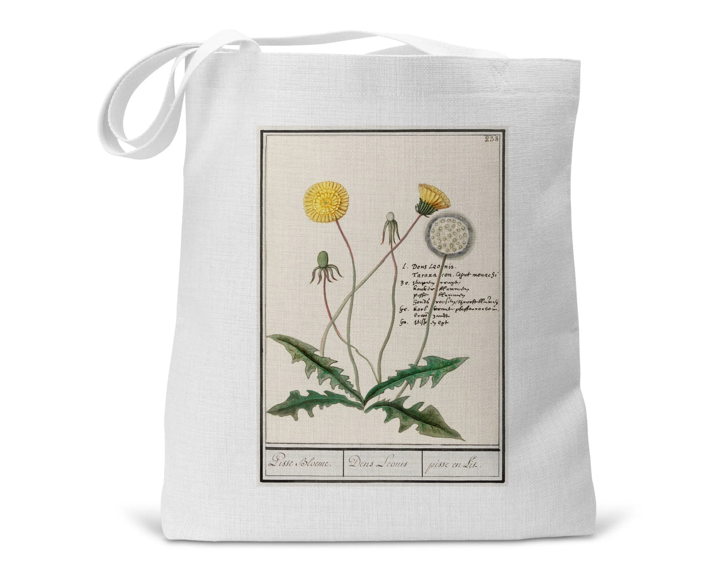 Linen Blend Tote Bag
