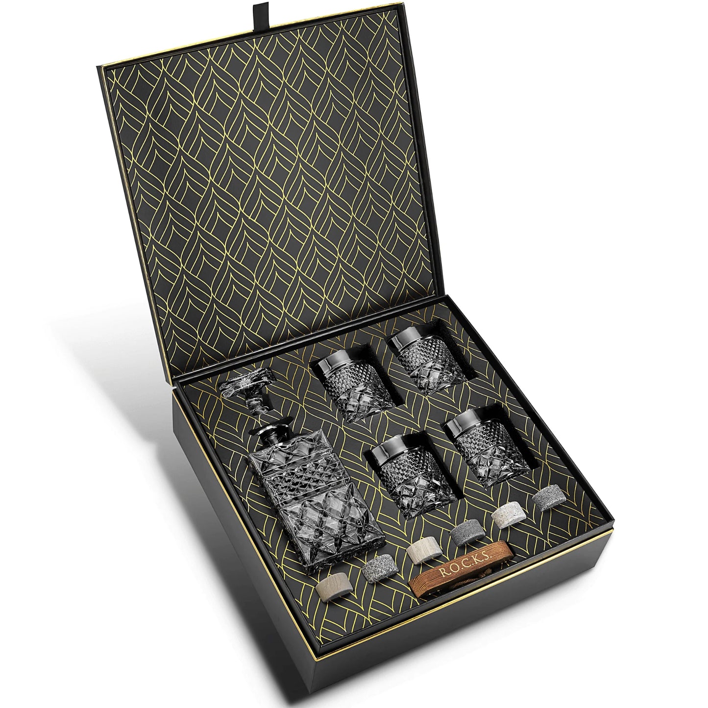 Whiskey Stones & Decanter Gift Set