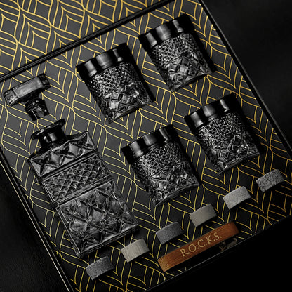 Whiskey Stones & Decanter Gift Set