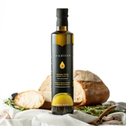 Zenolive Organic EVOO & Organic black garlic-infused Balsamic Vinegar