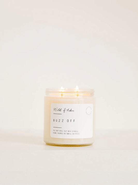 Buzz Off Soy Wax Candle (Bug Repellent)