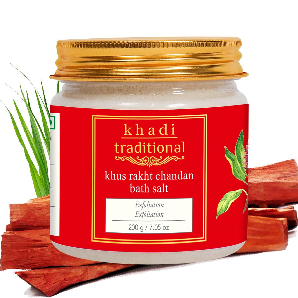 Khadi Traditional Khus Rakht Chandan Bath Salt