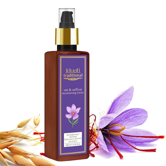 Khadi Traditional Oat & Saffron Moisturizing Lotion