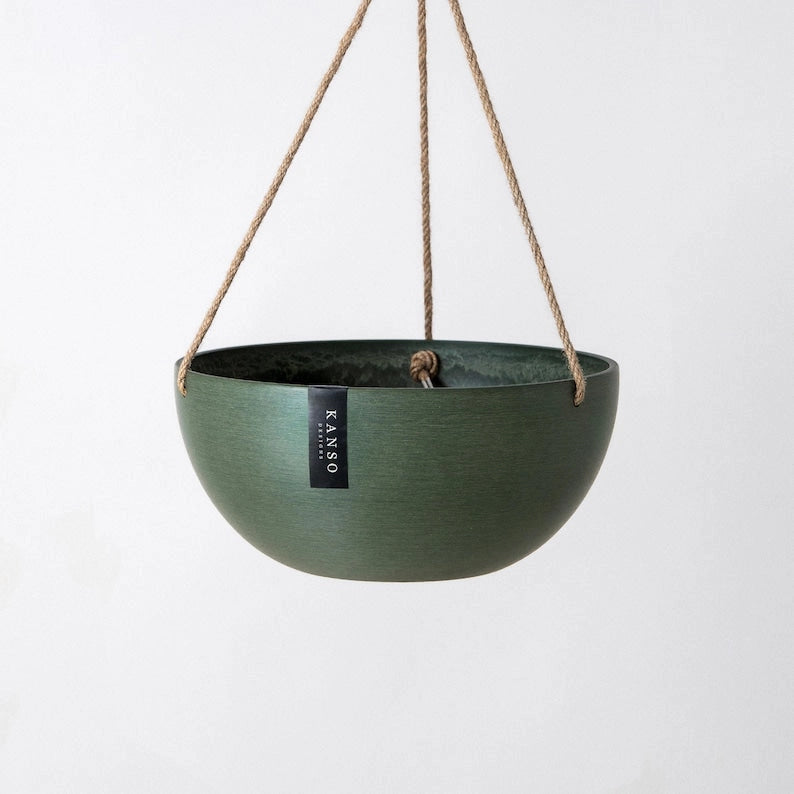 12" Rounded Signature Stone Hanging Planter