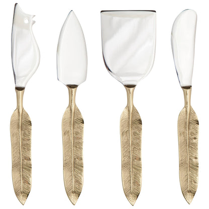 Plume Cheese Knives Set of 4
