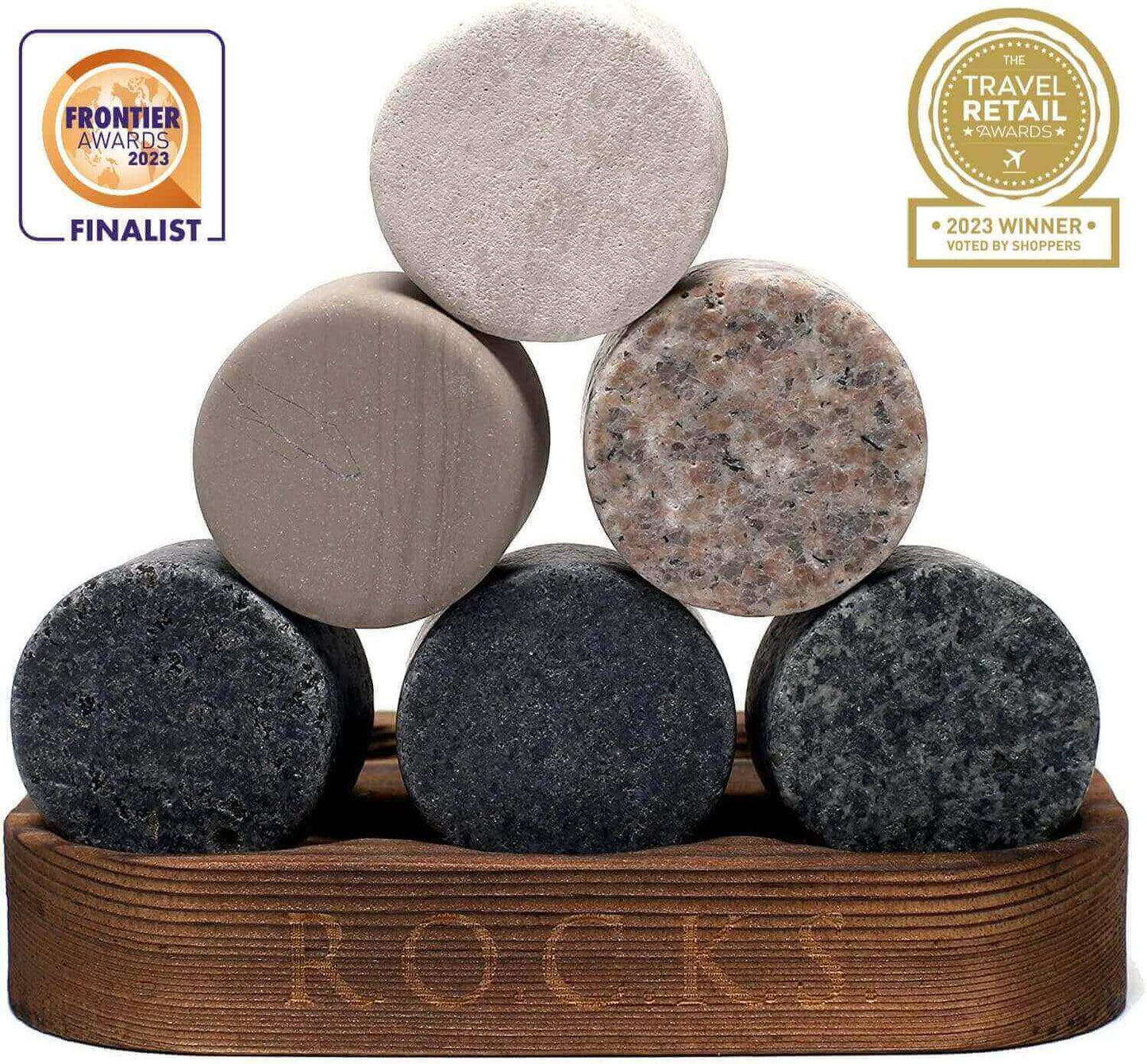 Connoisseur's 2-Glass & Whiskey Chilling Stones Set