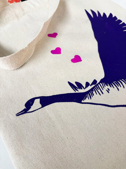 Canada Goose Hand Printed Every Day Canvas Tote Bag