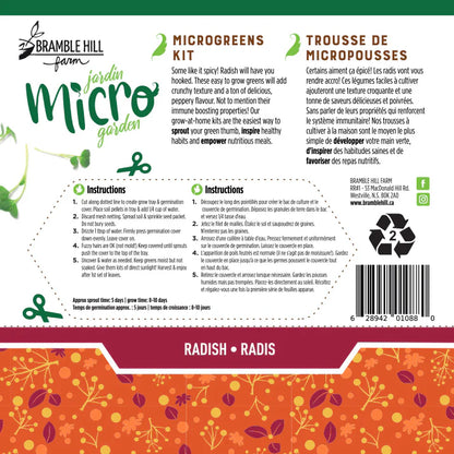 Micro Garden Microgreens Kit - Radish