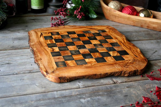 Live Edge Chess Board