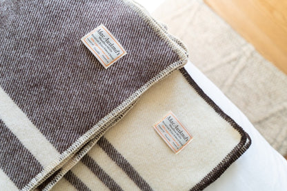 All-Canadian Striped Throw Blanket