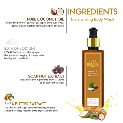 Khadi Traditional Coconut & Shea Butter Body Wash