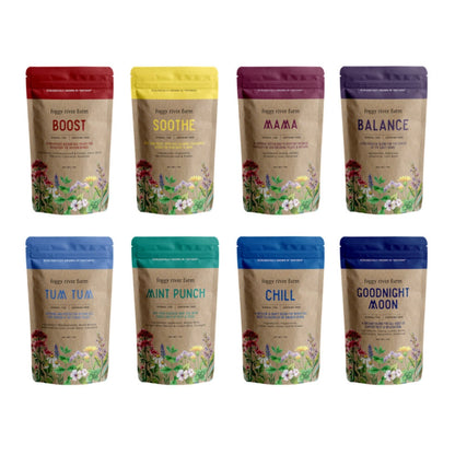 Private Label Tea - Fully Printed and Partially Branded Pouches